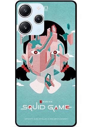 Силиконовый чехол для xiaomi redmi 12 с рисунком игра в кальмара squid game