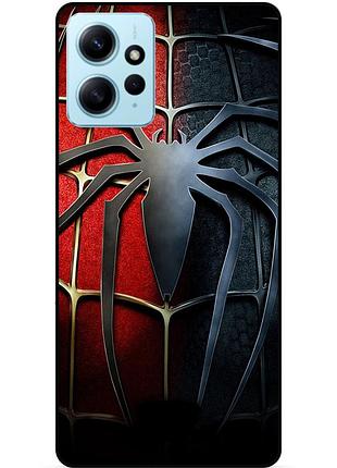 Силіконовий чохол бампер для xiaomi redmi note 12 з малюнком людина-павук spider man