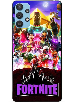 Силиконовый бампер чехол для samsung a32 с рисунком fortnite фортнайт