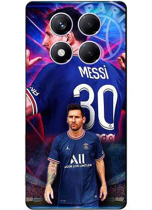 Чехол силиконовый бампер для xiaomi redmi note 14 pro plus 5g с рисунком месси псж messi
