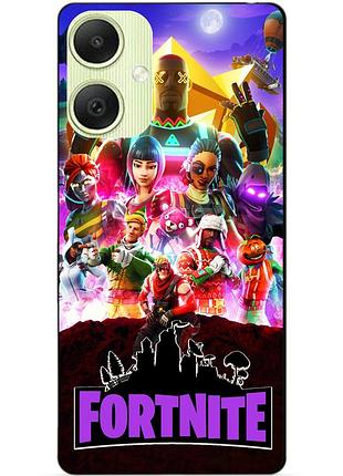 Силиконовый бампер чехол для samsung a06 с рисунком fortnite фортнайт
