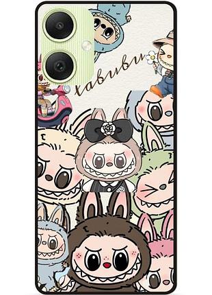 Чехол силиконовый бампер для samsung a06 с картинкой лабубу labubu