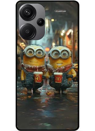 Силиконовый чехол бампер для xiaomi redmi note 13 pro plus 5g с картинкой миньоны minion