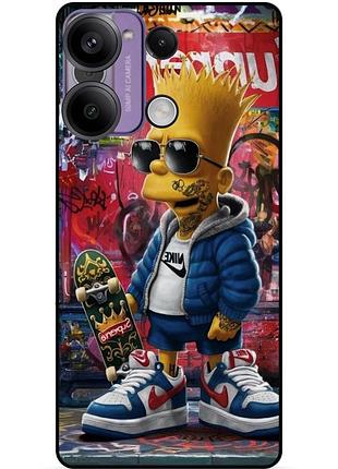 Силіконовий бампер чохол для xiaomi poco x6 pro 5g з малюнком барт симпсон marvel simpsons