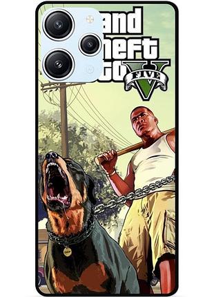 Силіконовий бампер чохол для xiaomi redmi 12 з малюнком gta гта