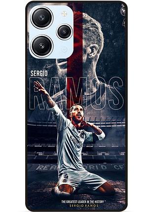 Чехол силиконовый бампер для xiaomi redmi 12 с рисунком sergio ramos серхио рамос