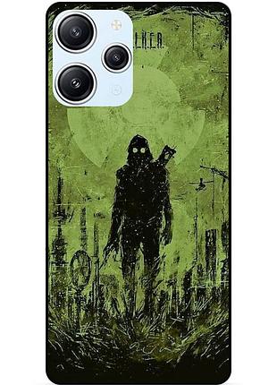 Чехол силиконовый бампер для xiaomi redmi 12 с картинкой сталкер stalker