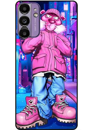 Чехол силиконовый бампер для samsung a04s с рисунком розовая пантера marvel