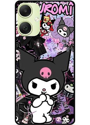 Силиконовый чехол бампер для samsung a06 с рисунком kuromi куроми