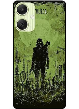 Чехол силиконовый бампер для samsung a06 с картинкой сталкер stalker