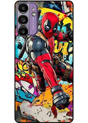 Силіконовий бампер чохол для samsung s23 plus з малюнком deadpool marvel дэдпул