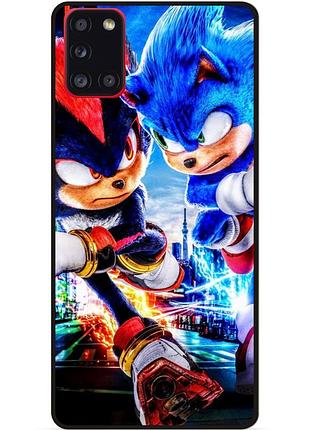 Силіконовий бампер чохол для samsung a21s з малюнком соник sonik