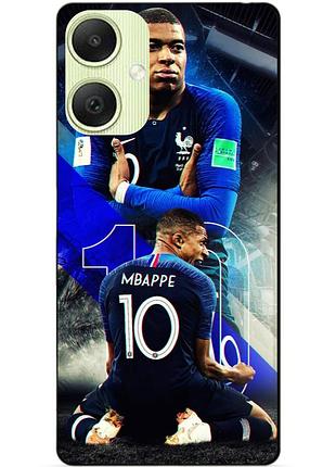 Силиконовый бампер чехол для samsung a06 с рисунком mbappe франция мбаппе