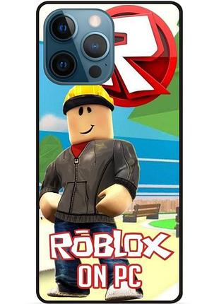 Силіконовий чохол бампер для iphone 12 pro з картинкою роблокс roblox