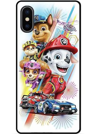 Силиконовый чехол бампер для iphone x 10 щенячий патруль