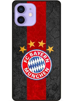 Чехол силиконовый бампер для iphone 12 с рисунком бавария мюнхен bayern