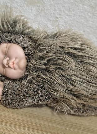 Винтажная коллекционная кукла anne geddes «ёжик» (1997 г.)