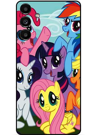 Силиконовый бампер чехол для samsung s22 plus с рисунком пони my little pony