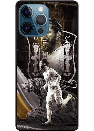 Чехол силиконовый бампер для iphone 13 pro max с рисунком sergio ramos серхио рамос real