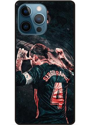 Силиконовый чехол бампер для iphone 13 pro max с рисунком серхио рамос sergio ramos