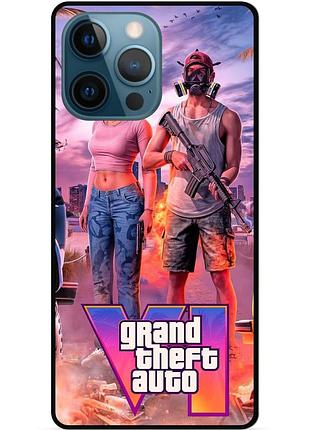 Силиконовый чехол бампер для iphone 13 pro max gta гта