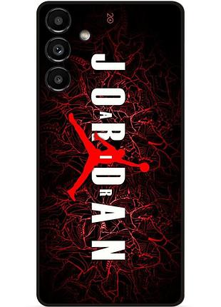 Чехол силиконовый бампер для samsung a14 с рисунком air jordan джордан