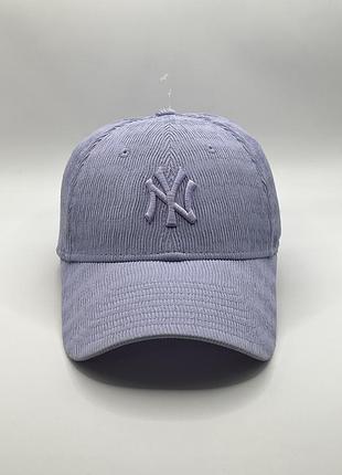 Жіноча кепка new era ny / лавандова / регульована / one size