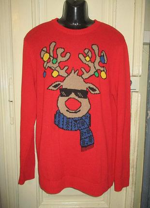 Свитер мужской.новогодний.разм 2xl