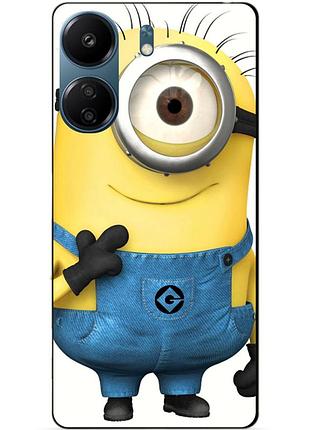 Силіконовий чохол бампер для xiaomi poco c65 з малюнком міньйон кевін minion