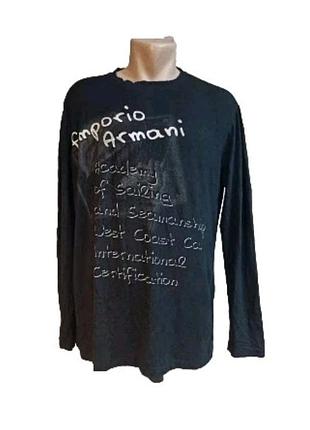 Оригінальний лонгслів emporio armani р. xl (заміри в описі) 🔥