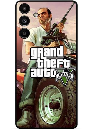 Силіконовий бампер чохол для samsung s21 з малюнком gta гта