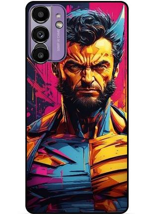 Чехол силиконовый бампер для samsung s22 с рисунком росомаха marvel логан