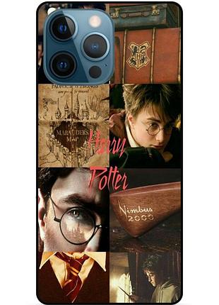 Силиконовый бампер чехол для iphone 13 pro с рисунком гарри поттер harry potter