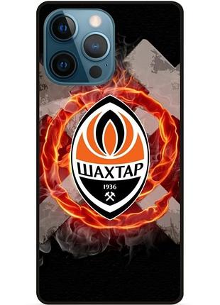 Чехол силиконовый бампер для iphone 12 pro max с рисунком шахтер донецк