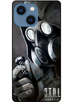 Силиконовый чехол бампер для iphone 13 с рисунком stalker сталкер
