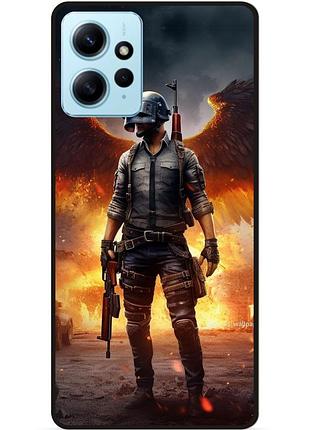 Силиконовый чехол бампер для xiaomi redmi note 12 пабг puвg