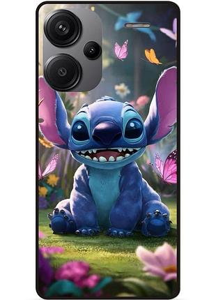 Силиконовый бампер чехол для xiaomi redmi note 13 pro plus 5g стич и лило stitch