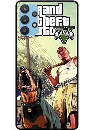 Силіконовий бампер чохол для samsung a32 з малюнком gta гта