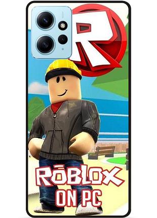 Силиконовый чехол для xiaomi redmi note 12 с картинкой роблокс roblox