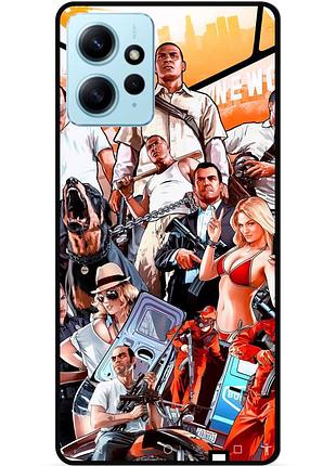 Чехол силиконовый бампер для xiaomi redmi note 12 гта gta
