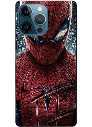 Силиконовый бампер чехол для iphone 11 pro человек паук spider man