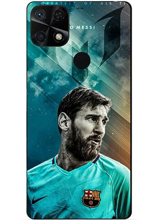 Силіконовий чохол бампер для xiaomi redmi 10c з малюнком leo messi мессі