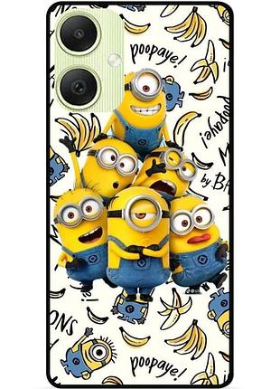 Силиконовый бампер чехол для samsung a05 с рисунком minion миньоны