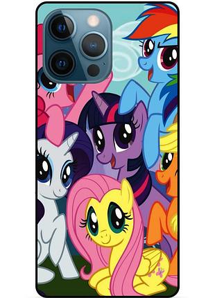 Силиконовый бампер чехол для iphone 11 pro с рисунком пони my little pony