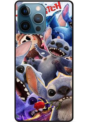 Силиконовый чехол бампер для iphone 11 pro max с картинкой stitch стич