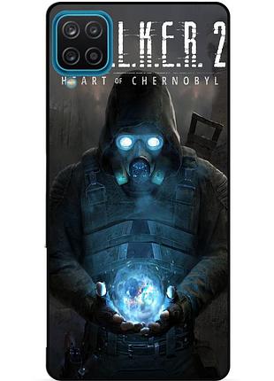 Силиконовый чехол бампер для samsung m32 с картинкой сталкер stalker
