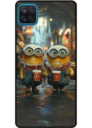 Силиконовый чехол бампер для samsung m32 с картинкой миньоны minion