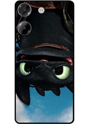 Чехол силиконовый для xiaomi poco m7 pro 5g с картинкой как приручить дракона dragon