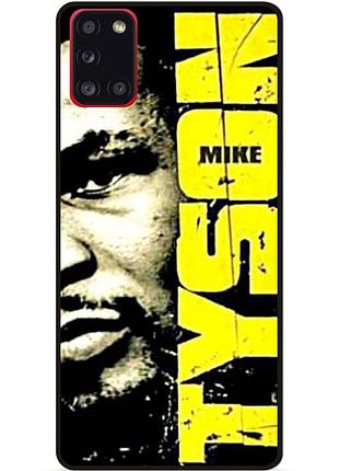 Чехол силиконовый бампер для samsung a31 с рисунком tyson майкл тайсон