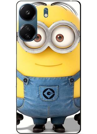 Силиконовый бампер чехол для xiaomi poco x7 pro с рисунком миньон стюарт minion